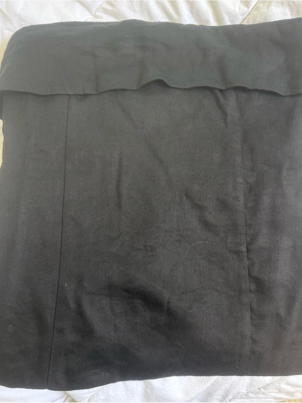 Aritzia Babaton Black Strapless Fold-Over Top
